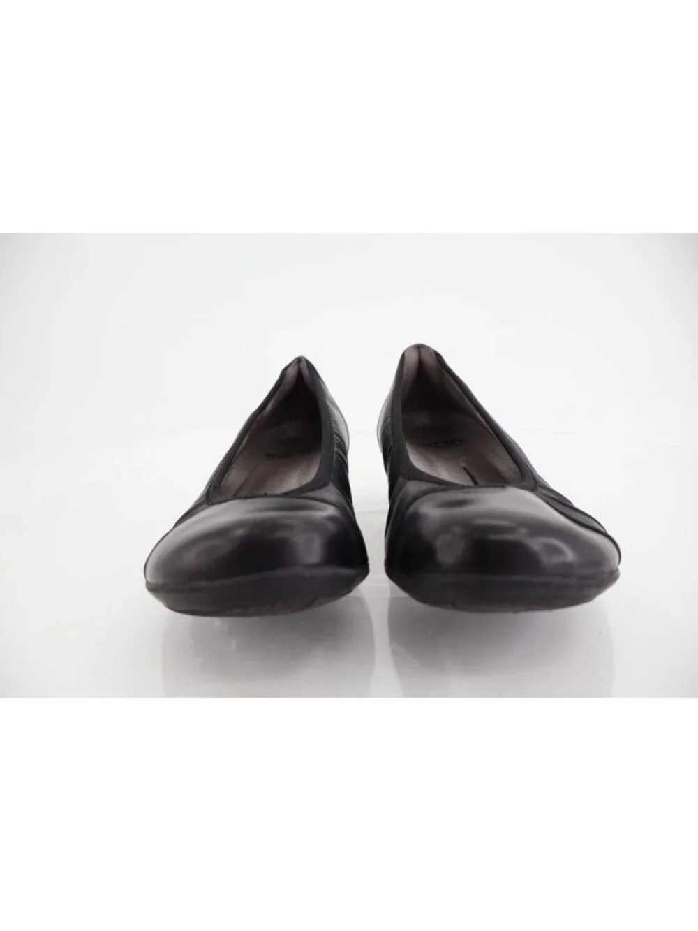 Earth Alder 2 Derby Ballet Flat Black Leather Womens 6 M Slip on Shoes